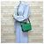 Mini borsa a spalla effetto gomma GG di Gucci Verde - vista 2