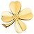 Timeless Spilla vintage con motivo quadrifoglio Coco Mark di Chanel D'oro