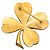 Timeless Spilla vintage con motivo quadrifoglio Coco Mark di Chanel D'oro - vista 2