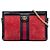 Gucci Red Small Suede Web Ophidia Chain Crossbody Vermelho