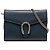Gucci Mini Portafoglio in Pelle Blu Dionysus con Catena Blu scuro