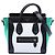 Luggage Céline Celine Weißer Nano Tricolor Leder Reisetasche