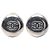 Orecchini vintage a clip Coco Mark di CHANEL Argento