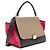 Céline Mittelgroße Trapez-Tasche aus Tricolor Kalbsleder von Celine Schwarz - Ansicht 2