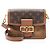 Borsa a Spalla Mini Dauphine in Monogramma Inverso Louis Vuitton Marrone