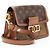 Borsa a Spalla Mini Dauphine in Monogramma Inverso Louis Vuitton Marrone - vista 2