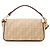 Fendi FF Bestickte Canvas Baguette Schultertasche Braun Beige - Ansicht 3