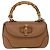 Borsa a Mano Gucci New Bamboo 1921 in Pelle Media Marrone