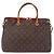 Bolso Pallas de lona Monogram con cuero BB Louis Vuitton Castaño