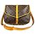Borsa a Spalla Saumur 35 Monogramma Louis Vuitton Marrone