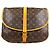 Borsa a Spalla Saumur 35 Monogramma Louis Vuitton Marrone - vista 3