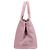 Borsa a Spalla Prada Canapa Tote SS Rosa Bianco - vista 4