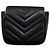 Borsa a Spalla Gucci Mini Pochette GG Marmont Nero - vista 4