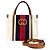 Borsa Tote Mini Interlocking G di Gucci Bianco Rosso Blu navy