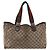 Bolsa Tote Gucci GG Canvas Web Sherry Line Bege Prata Vermelho 145758 Auth bs33193 - vista 13