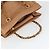 Borsa a mano in pelle scamosciata Gucci Bamboo marrone oro Auth 166728 D'oro - vista 6