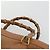 Borsa a mano in pelle scamosciata Gucci Bamboo marrone oro Auth 166728 D'oro - vista 8