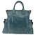 BALLY Borsa a Mano in Pelle 2 vie Verde Argento Auth 165100 - vista 2