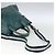 BALLY Borsa a Mano in Pelle 2 vie Verde Argento Auth 165100 - vista 8