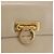 Borsa a mano Gancini in pelle beige e oro Auth 170123 di Salvatore Ferragamo - vista 17