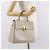 Borsa a mano Gancini in pelle beige e oro Auth 170123 di Salvatore Ferragamo - vista 25