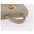 Borsa a mano Gancini in pelle beige e oro Auth 170123 di Salvatore Ferragamo - vista 7