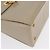 Borsa a mano Gancini in pelle beige e oro Auth 170123 di Salvatore Ferragamo - vista 9