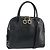 Borsa a Spalla Gancini in Pelle Salvatore Ferragamo 2 in 1 Nero Oro Auth 149910