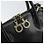 Borsa a Spalla Gancini in Pelle Salvatore Ferragamo 2 in 1 Nero Oro Auth 149910 - vista 10