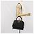 Borsa a Spalla Gancini in Pelle Salvatore Ferragamo 2 in 1 Nero Oro Auth 149910 - vista 24