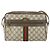 Gucci Borsa GG Supreme Web Sherry Line PVC Beige Oro 32 02 005 Auth 169059 D'oro - vista 13