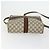 Gucci Borsa GG Supreme Web Sherry Line PVC Beige Oro 32 02 005 Auth 169059 D'oro - vista 5