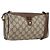 Bolso Sherry Line GG Supreme Web de GUCCI en PVC beige y dorado 89 02 018 Auth 170267