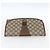 GUCCI GG Supreme Web Sherry Line Clutch Bag PVC Beige Oro 89 01 030 Auth 170517 - vista 5