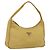 Pochette in nylon PRADA gialla Auth 169603 Giallo
