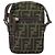 Borsa a Spalla in Tela Zucca FENDI Nera Marrone Auth 170451 Nero - vista 13