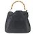 Borsa a mano in pelle Gucci Bamboo 2 in 1 Nero Oro 001 3444 1577 Auth 166674 - vista 13