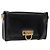 Borsa a Spalla Gancini in Pelle Oro Nero Salvatore Ferragamo Auth 169058 D'oro
