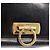 Borsa a Spalla Gancini in Pelle Oro Nero Salvatore Ferragamo Auth 169058 D'oro - vista 18