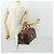 Céline Borsa Boston in tela Macadam CELINE in pelle PVC marrone oro Auth ep12869 D'oro - vista 25