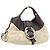 Bulgari Borsa a mano BVLGARI in tela beige e oro Auth 169090 D'oro