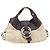 Bulgari Borsa a mano BVLGARI in tela beige e oro Auth 169090 D'oro - vista 13