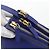 Céline Borsa a Spalla Trio Grande in Pelle Blu Oro Auth 165038 D'oro - vista 10
