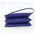 Céline Borsa a Spalla Trio Grande in Pelle Blu Oro Auth 165038 D'oro - vista 5