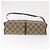 Borsa Sherry Line GG Supreme Web di GUCCI in PVC beige e oro 001 261 1086 Auth ka2010 D'oro - vista 5