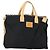 Borsa Tote Burberrys Blue Label in tela 2 in 1 nera Auth BA10126 Nero