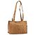 Borsa Tote MCM Logogram Vicetos PVC Marrone Oro Auth 170245 D'oro