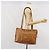 Borsa Tote MCM Logogram Vicetos PVC Marrone Oro Auth 170245 D'oro - vista 22