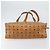 Borsa Tote MCM Logogram Vicetos PVC Marrone Oro Auth 170245 D'oro - vista 5