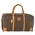 Céline Borsa Boston in tela Macadam CELINE in pelle PVC marrone oro Auth mr1958 D'oro